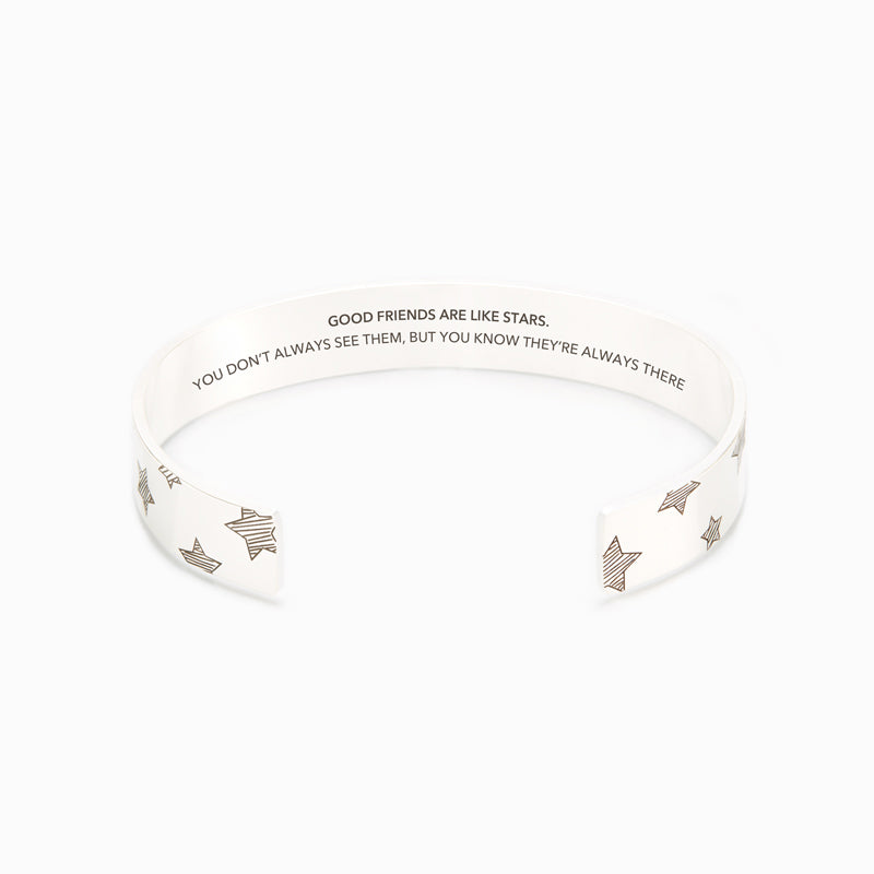 Good Friends Are Like Stars Bangle