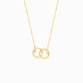 2 Birthstone Interlocking Necklace