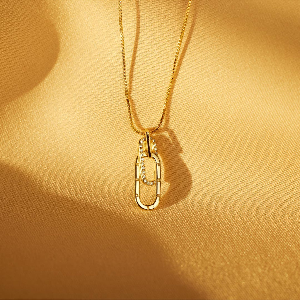 Depression Can't Rectangle Interlocking Necklace