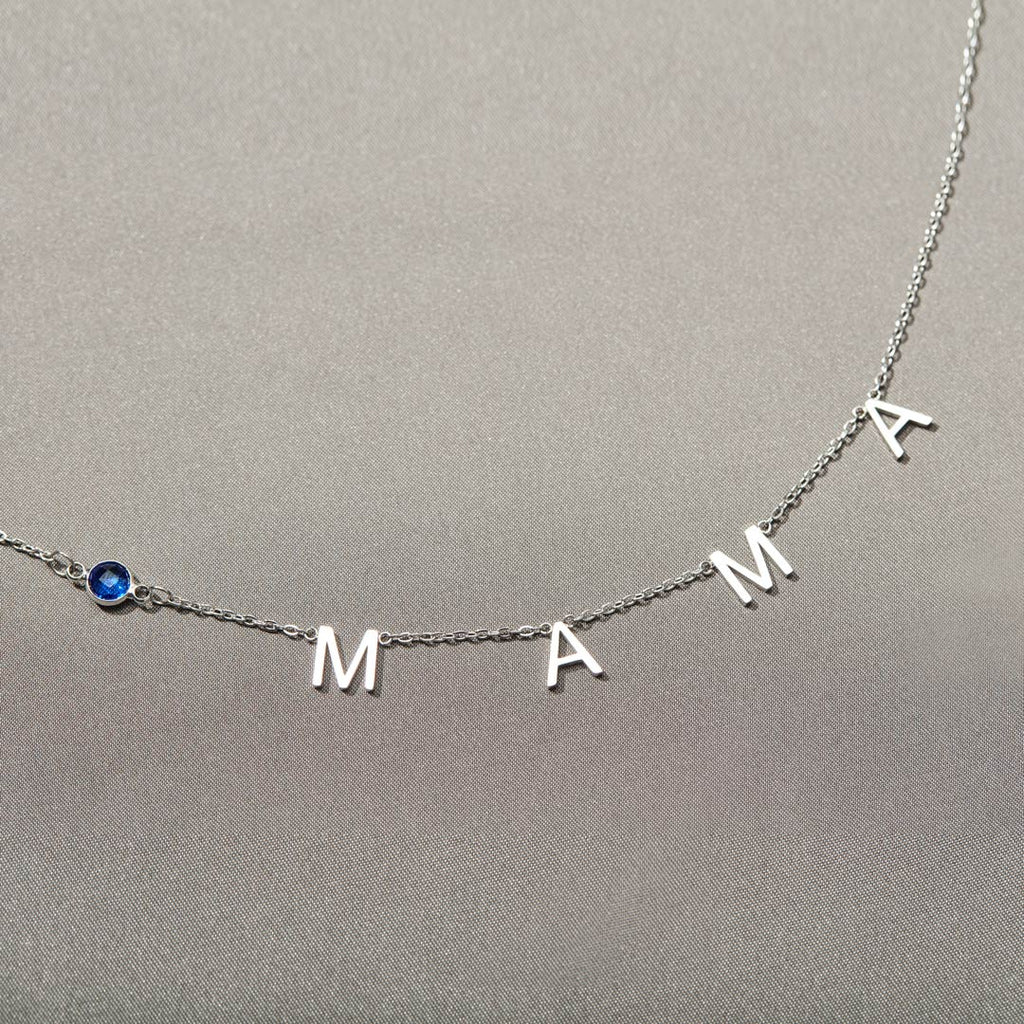 Mama Necklace With Birthstone-Gift For Mom-Mothers Day gift
