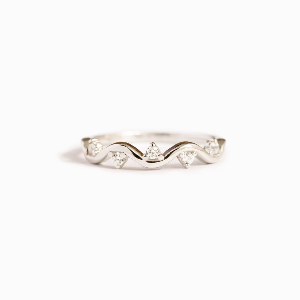 To My Best Friend Highs And Lows Wave Ring