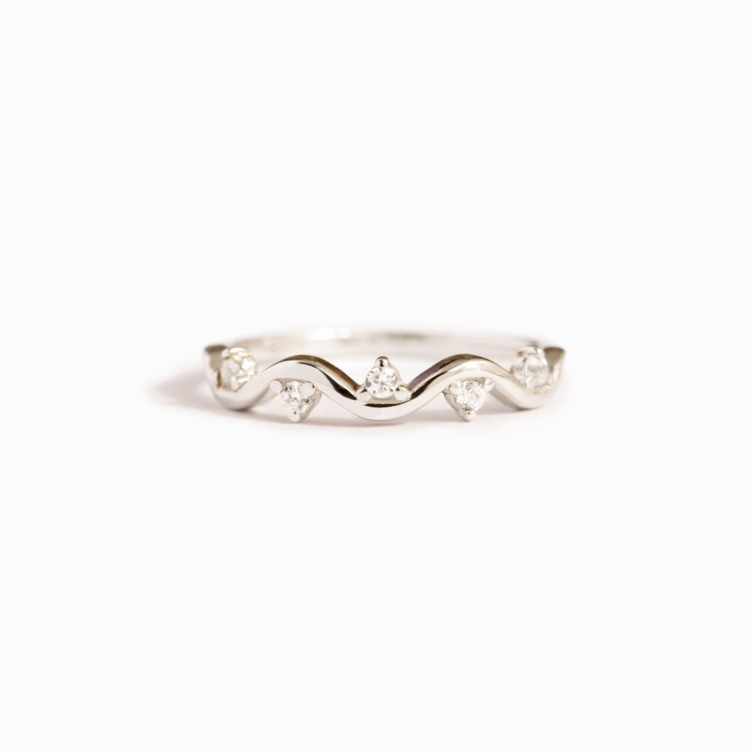 To My Best Friend Highs And Lows Wave Ring