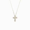 Mom You Are A Blessing Daisy Cross Necklace