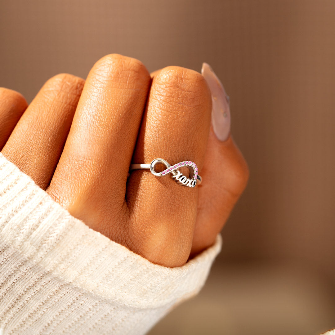 Token of Hugs and Kisses For Daughter XOXO Ring