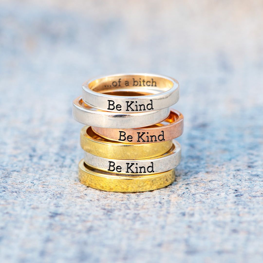 Be Kind Mantra Ring