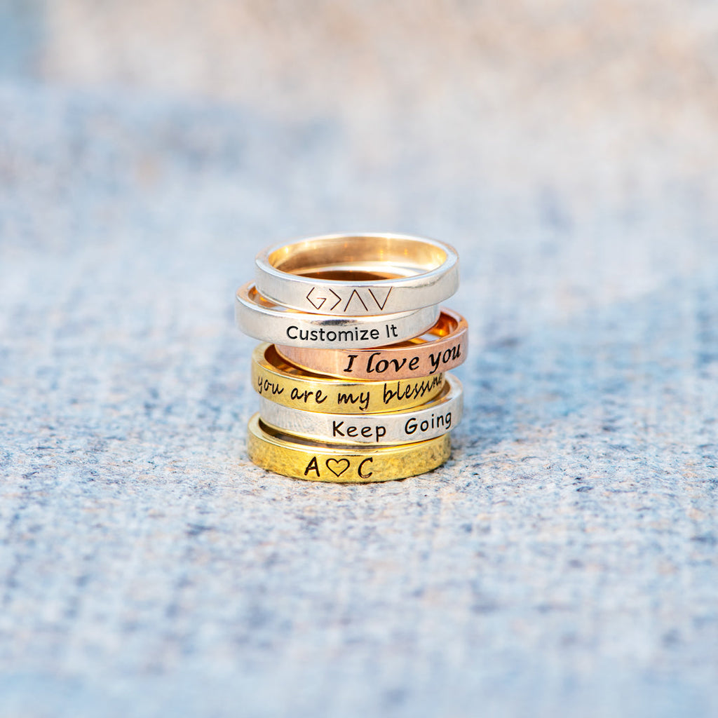 Custom Mantra Ring