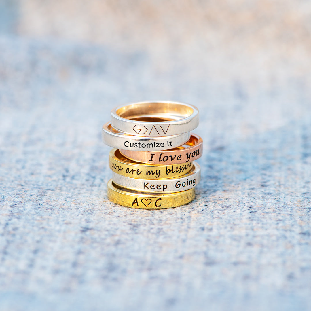 Custom Mantra Ring