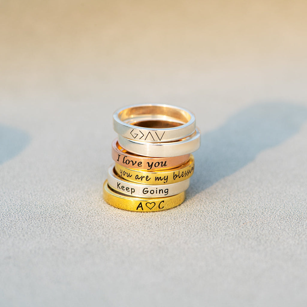 Custom Mantra Ring
