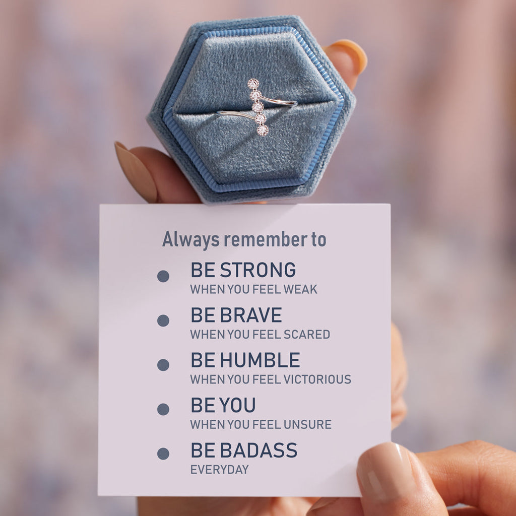 Be You Be Badass Dots Ring