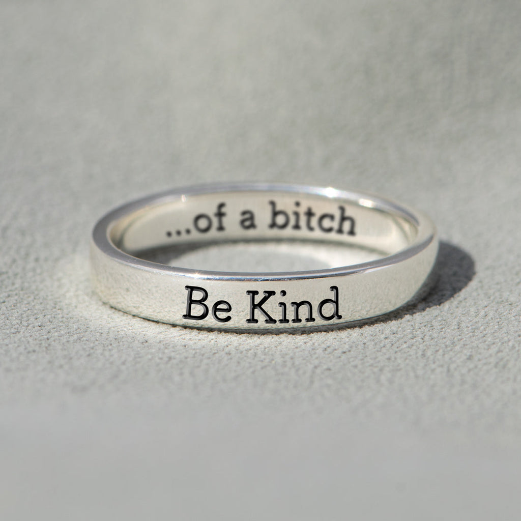 Be Kind Mantra Ring