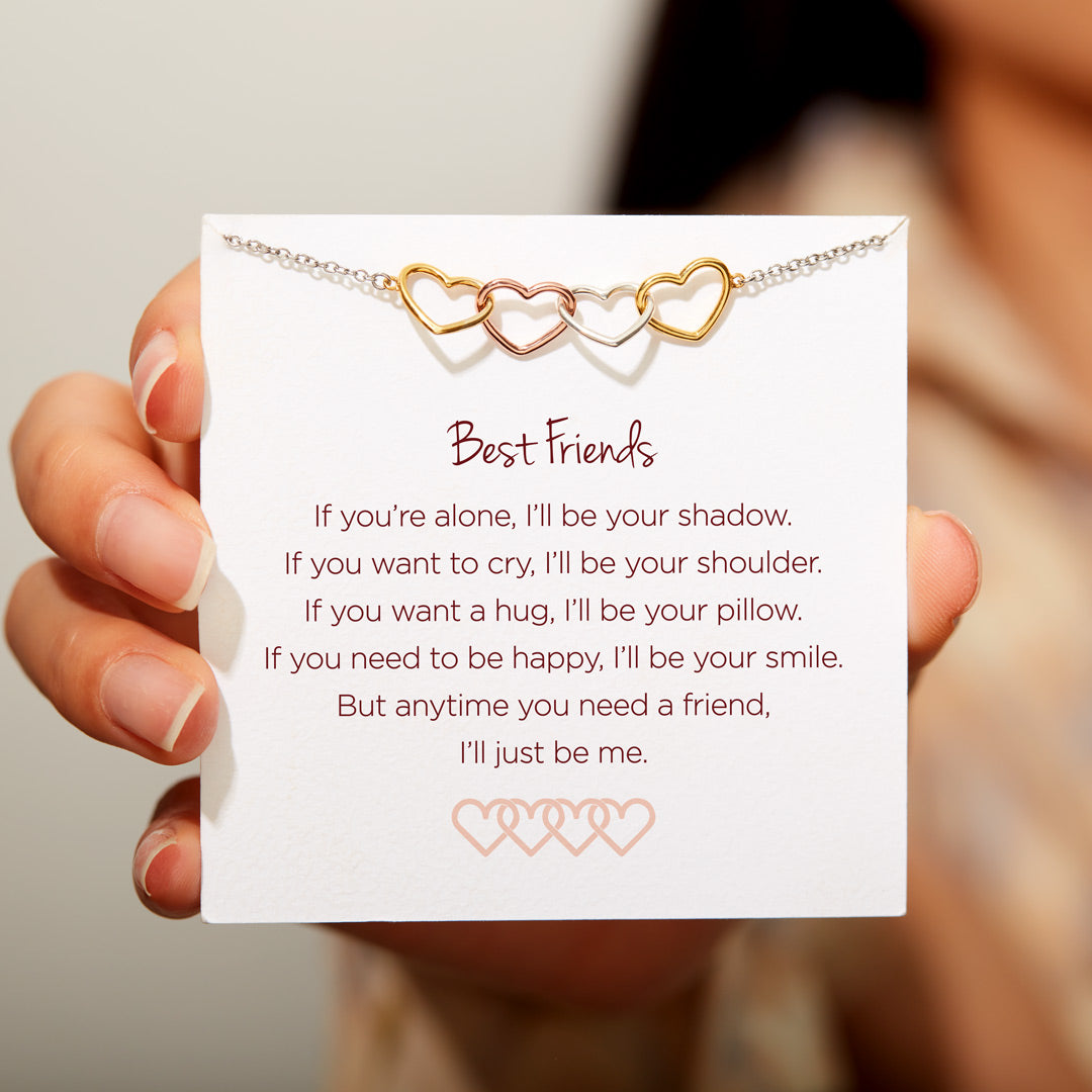2-5 Best Friends Linking Hearts Bracelet