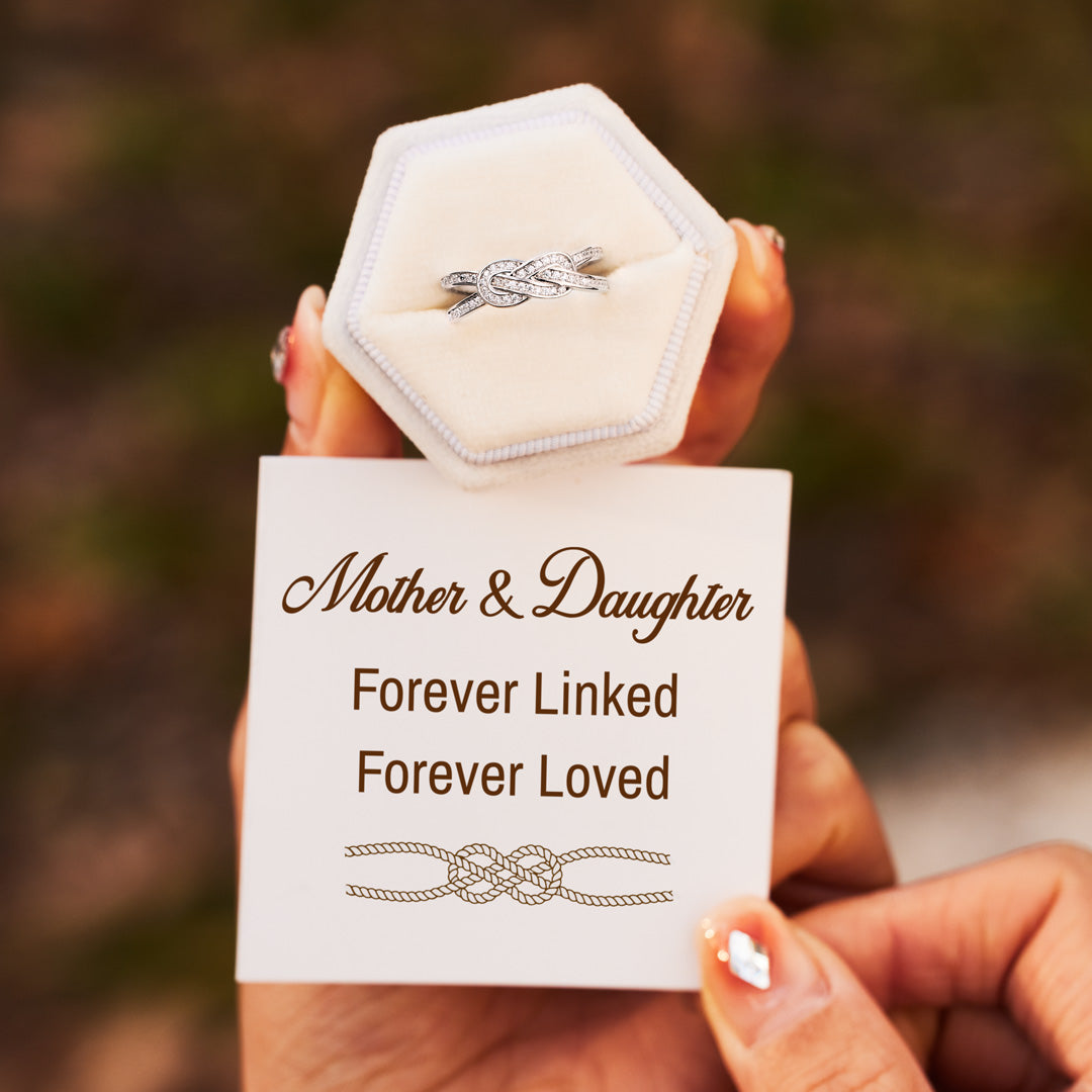 Forever Linked Forever Loved Pavé Infinity Knot Ring