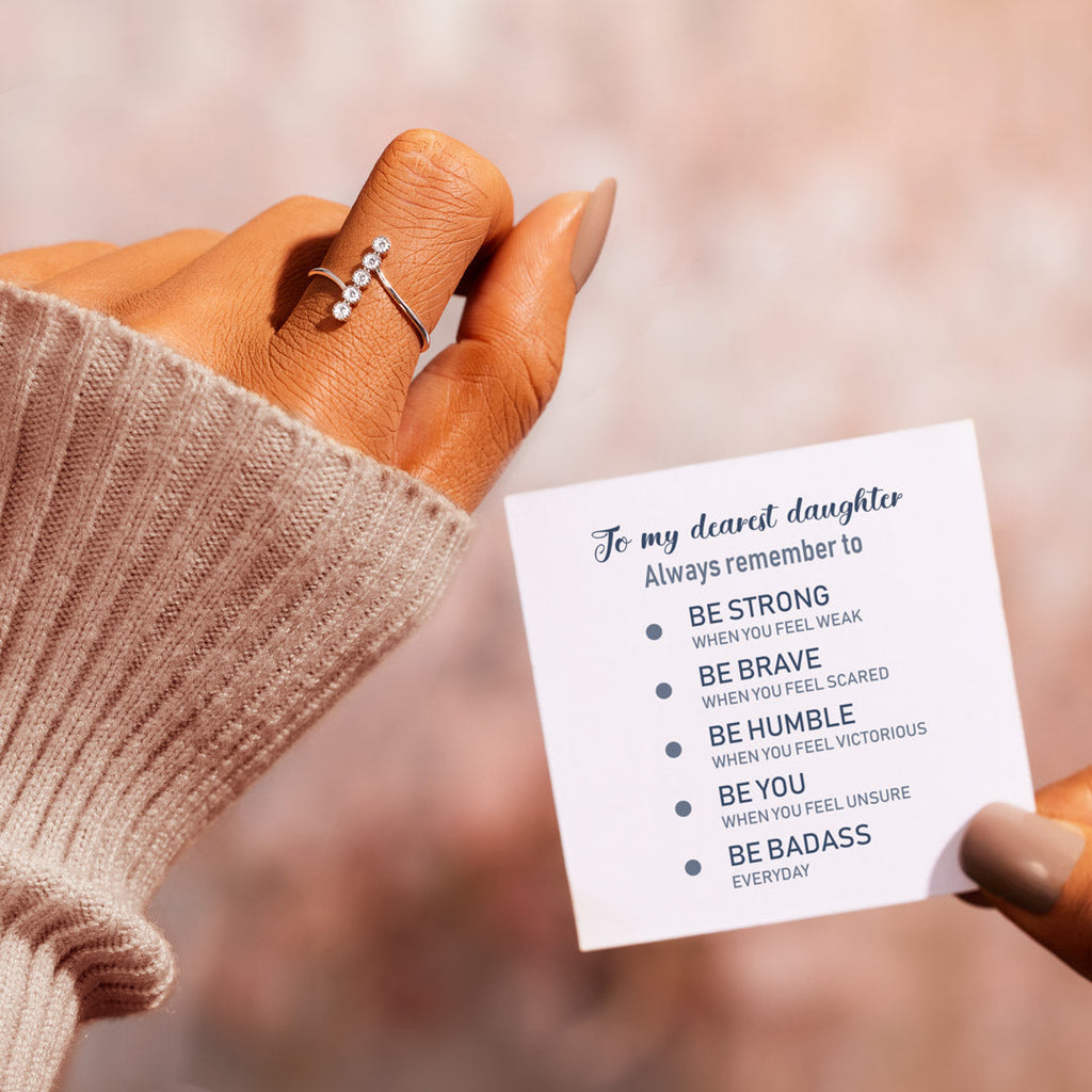Be You Be Badass Dots Ring