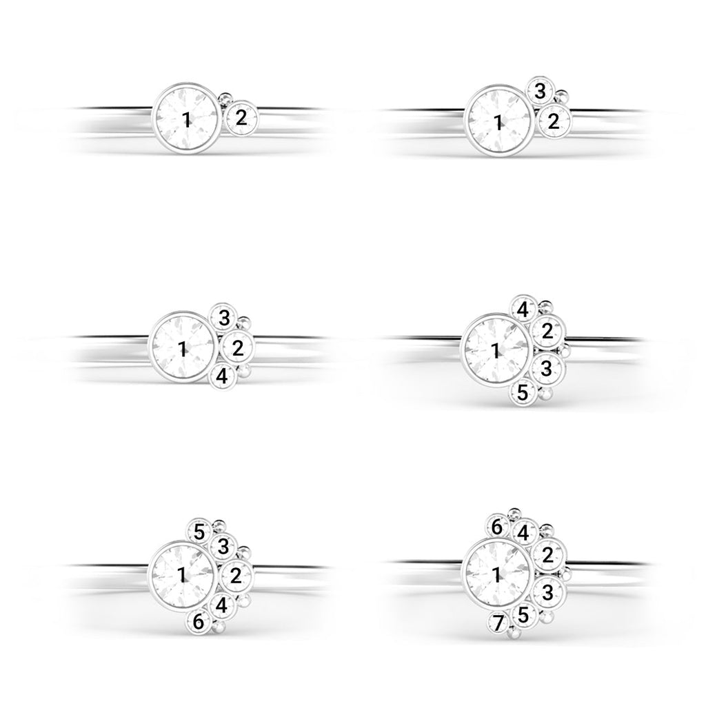1-7 Birthstones Dots Mothers Ring-Specialized Mother’s day Gift