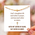 Sister In Christ Cross Bracelet